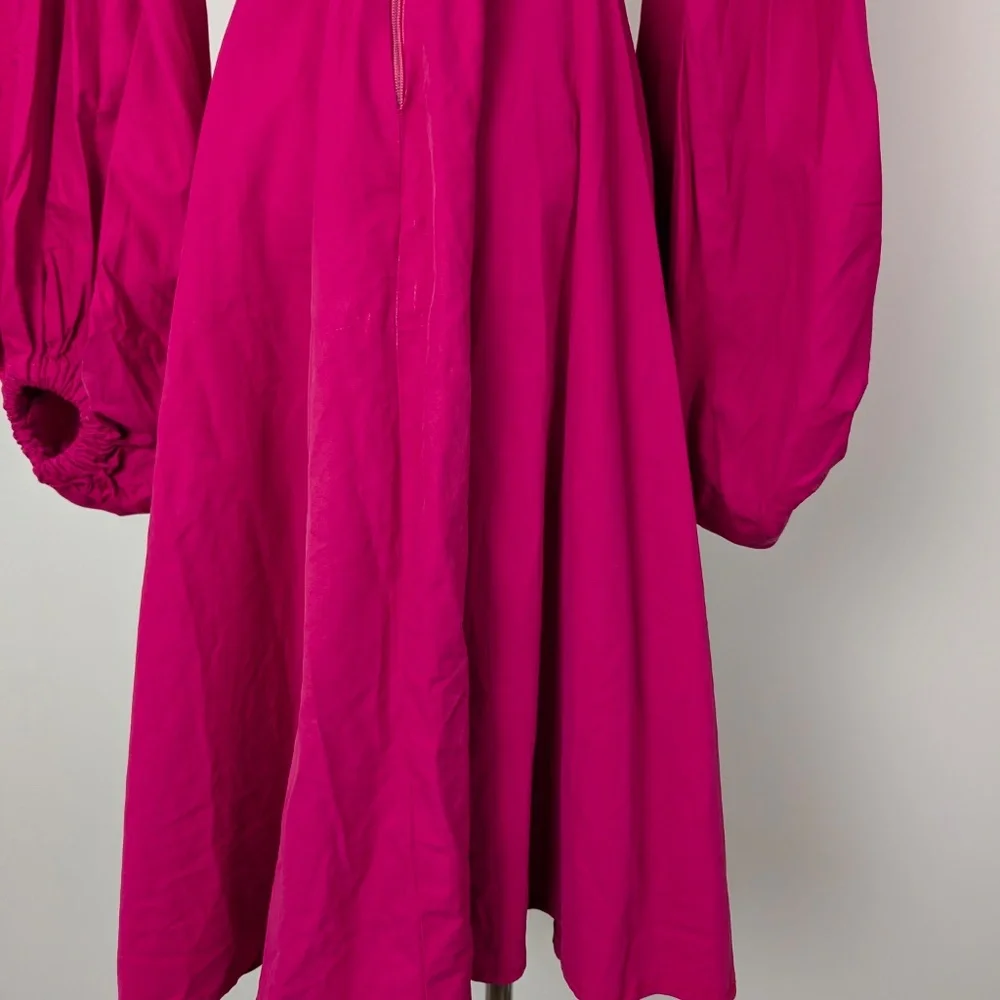 Handmade Puff Sleeve Dress Midi Size S Long sleeve - Picture 11 of 14